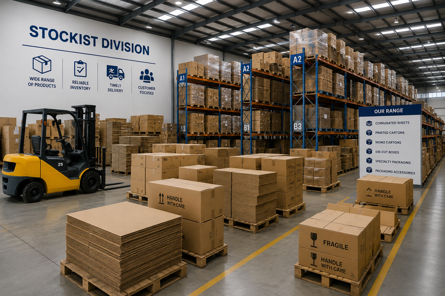Stockist Division - Kraft Paper, Edge Boards, Zinc Ingots